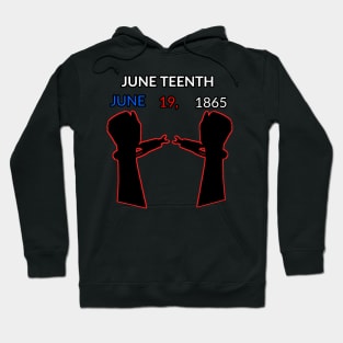 (June Teenth) t-shirt with American flag Hoodie